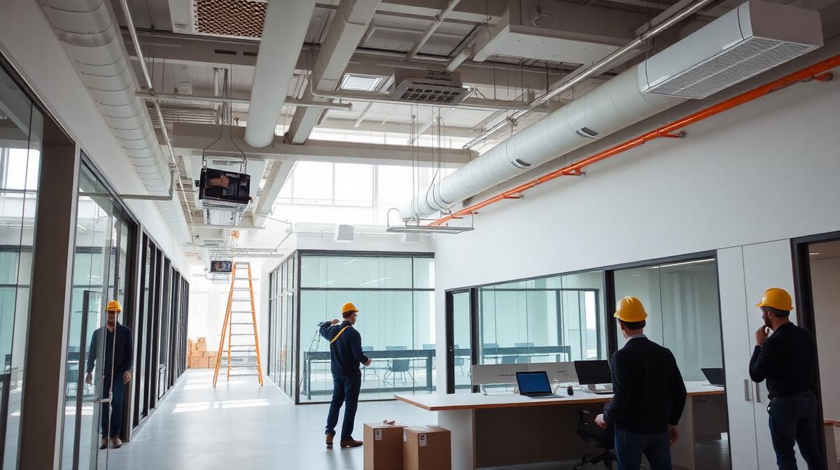 Illustrative commercial interior for office build-out costs and timeline: a scope-first budget